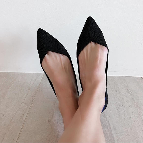 Rothy’s The Point Washable Flats Black Size W9 - Picture 3 of 11